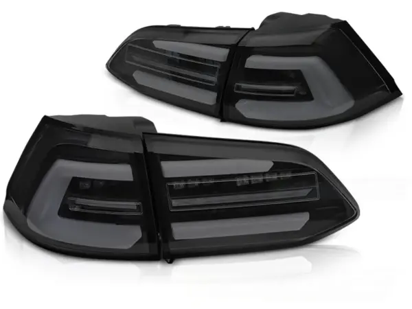 Baklykter VW Golf 7 17-19 SW Variant LED SEQ Svart/Røykfarget – for original LED – bilde 2 av 2