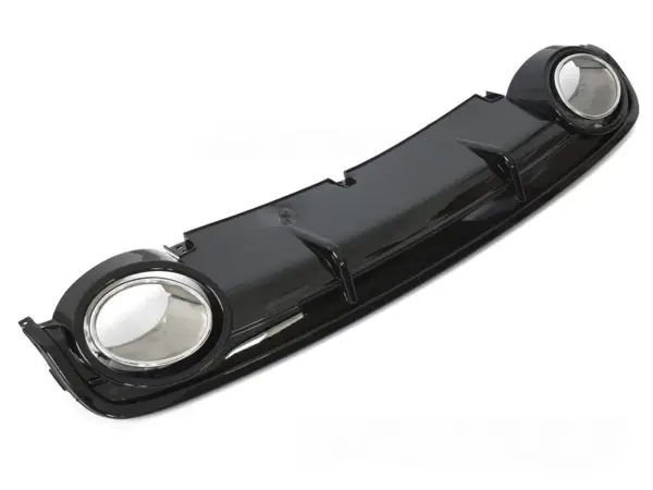 Diffuser Audi A6 C6 04-11 Sport Style Dobbel Utgang Blank Svart