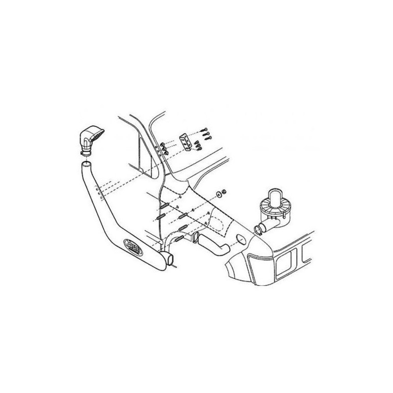 Snorkel Toyota Hilux 05-15 – bilde 2 av 2