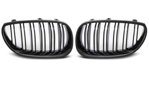 Grill BMW 5 E60/E61 03-10 Sport Glossy Black – bilde 2 av 2