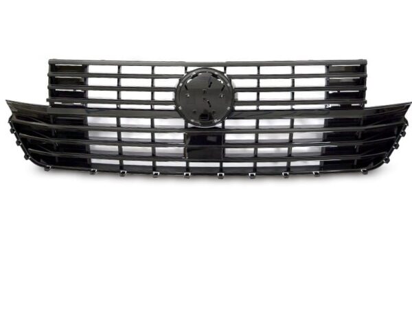 Grill VW T6.1 20- Med Emblemfeste Blank Svart – bilde 2 av 2
